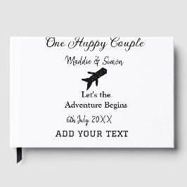 Livro De Visitas Uma aventura de vamos feliz começa a co-casamento