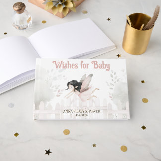 Livro De Visitas Uma Pequena Fada está a Caminho Chamada de Bebê
