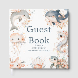 Livro De Visitas Under The Sea Animals Baby Shower
