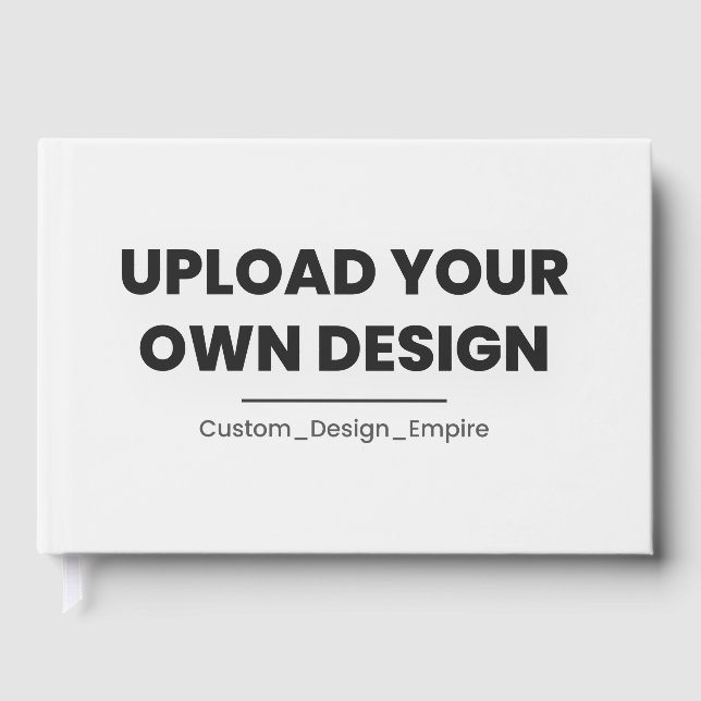 Livro De Visitas Upload Your Own Design Here | Custom Template (Frente)