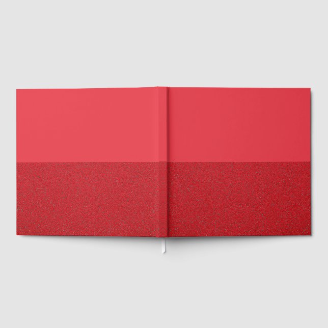 Livro de Visitas Vermelho Dividido com Textura Per (Completo)