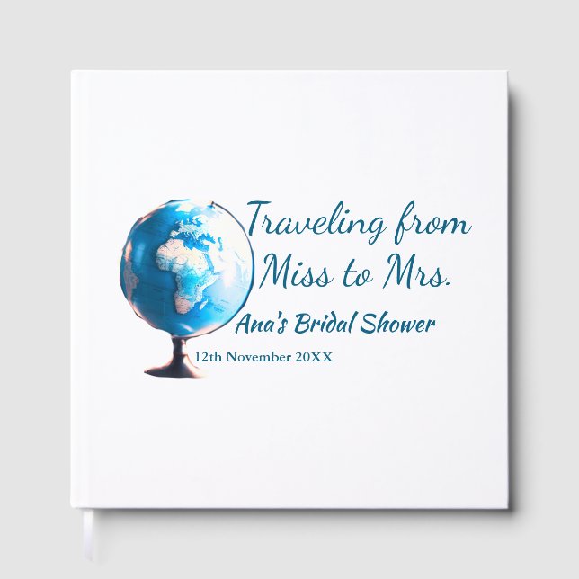 Livro De Visitas Viagem chá de lingerie adicionar nome data senhori (Frente)