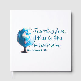 Livro De Visitas Viagem chá de noiva adicionar nome data senhorita 