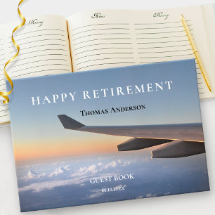 Livro De Visitas Viagem de avião Aposentação