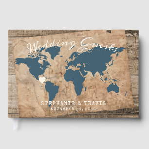 Livro De Visitas Viagem Do Mapa Da Madeira Da Raça Do País Russo