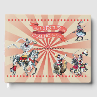 Livro De Visitas Vintage Circus Guest Book