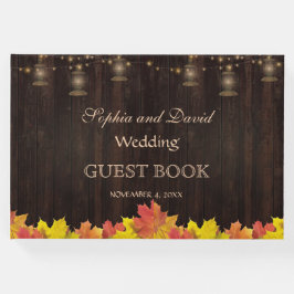 Livro De Visitas Vintage Floral Gold Foil Frame Weding