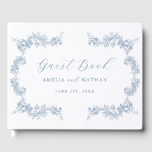 Livro De Visitas Vintage Floral Wedding Elegante