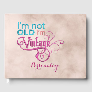 Livro De Visitas Vintage não antiga Engraçada Cite Humor Personaliz