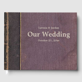 Livro De Visitas Vintage Purple Book