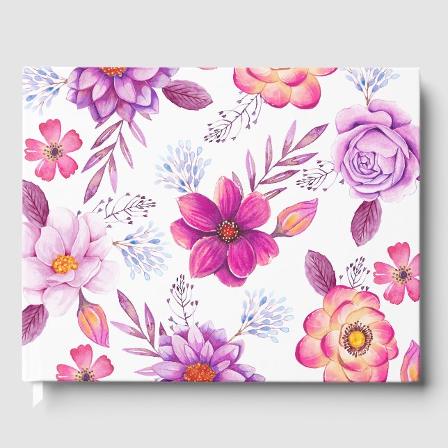 Livro De Visitas Violet rosa (Frente)
