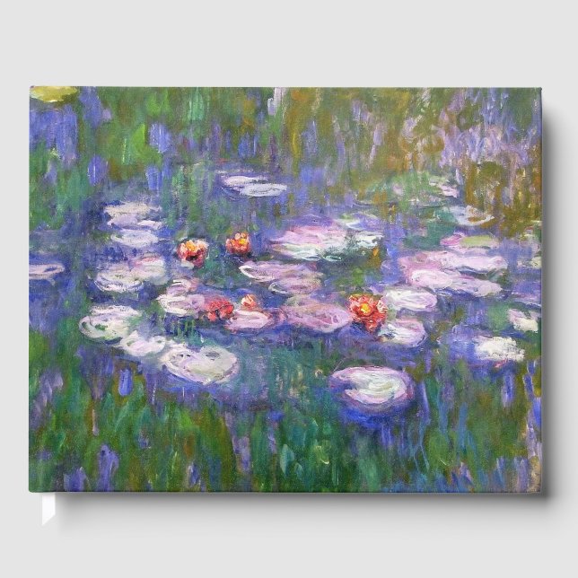 Livro De Visitas Water Lilies By Claude Monet 1916 (Frente)