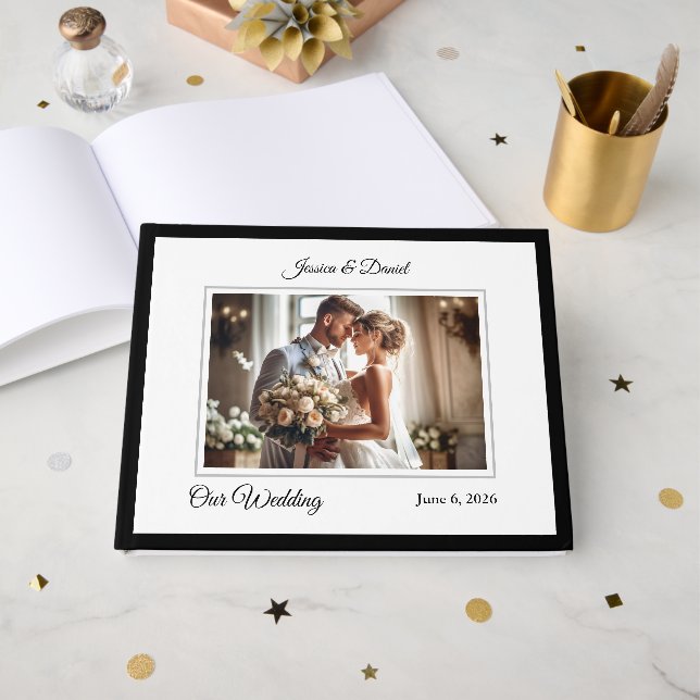 Livro De Visitas Wedding     guest book (Frente aberta)