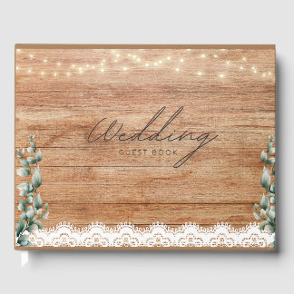 Livro De Visitas Wedding Guest book Rustic Theme