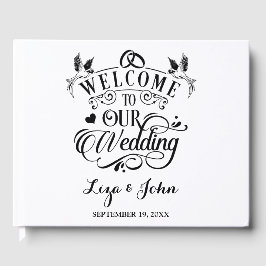 Livro De Visitas Welcome To Our Wedding