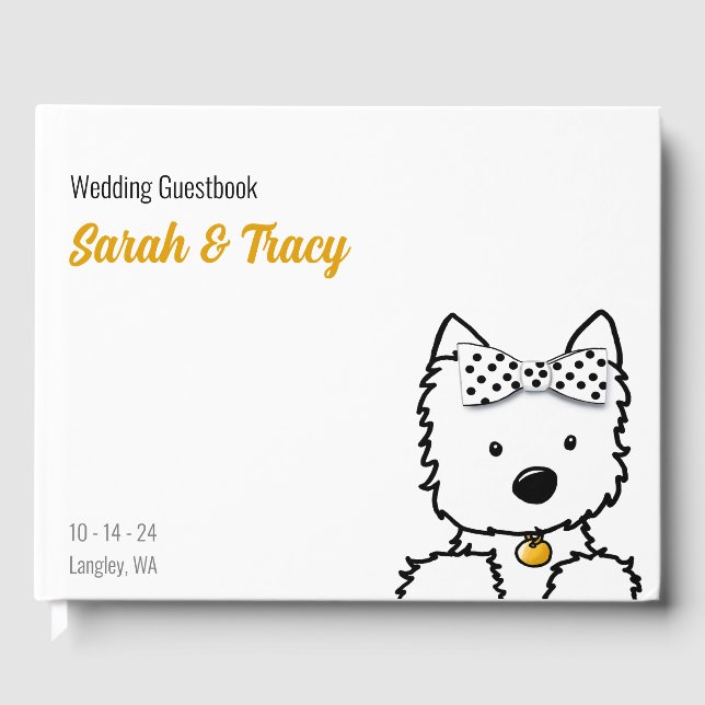 Livro De Visitas Westie Girl (Frente)
