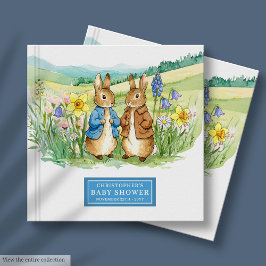 Livro De Visitas Whimsic Peter Rabbit Chá de fraldas Guest Boy