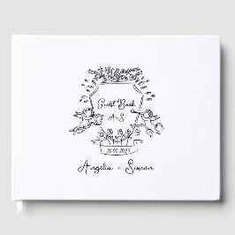 Livro De Visitas Whimsso Chapas Crest Guest Book