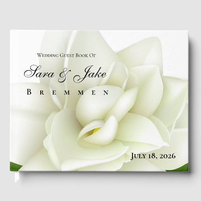 Livro De Visitas White Gardenia Wedding (Frente)