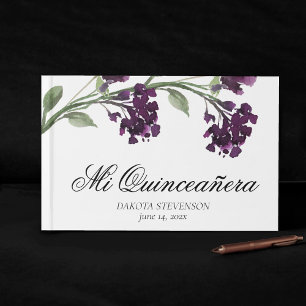 Livro De Visitas Wildbloom Evento das flores da Boêmia Roxa Profu
