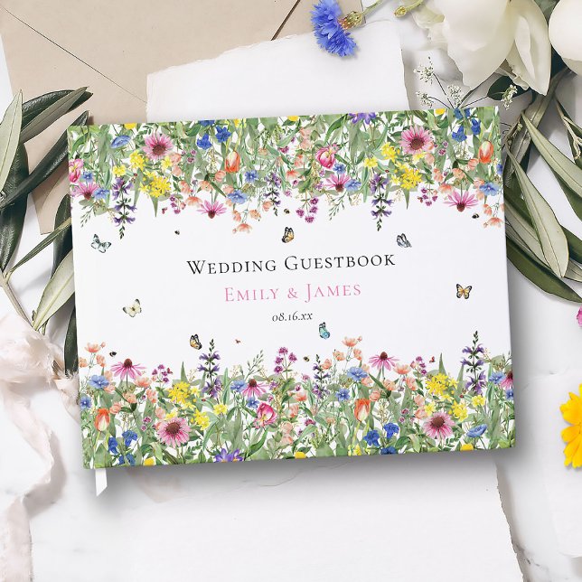 Livro De Visitas Wildflower Wedding (Criador carregado)