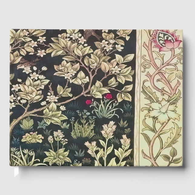 Livro De Visitas Willam Morris belos designs e criações, Vint (Frente)