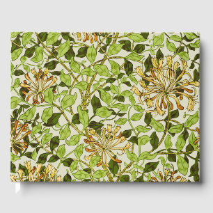Livro De Visitas William Morris Honeysuckle Flores Verdes