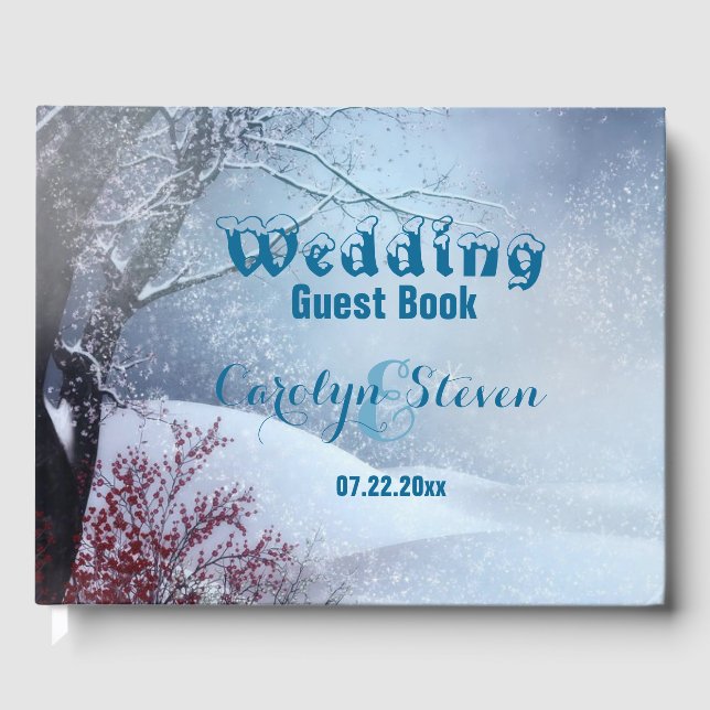 Livro De Visitas Winter Wonderland Wedding (Frente)