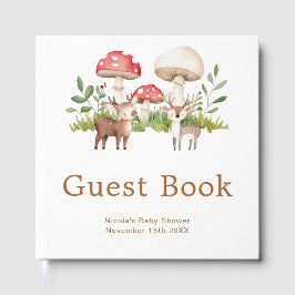 Livro De Visitas Woodland Deer Baby Shower