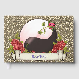 Livro De Visitas Yin Yang Rosa Guest Book