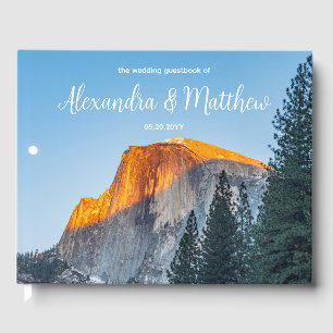 Livro De Visitas Yosemite Half Dome Sunset Wedset Wedset Book
