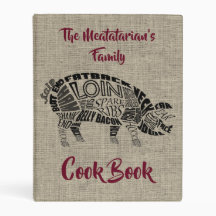 Livro do cozinheiro da família de Meatatarian