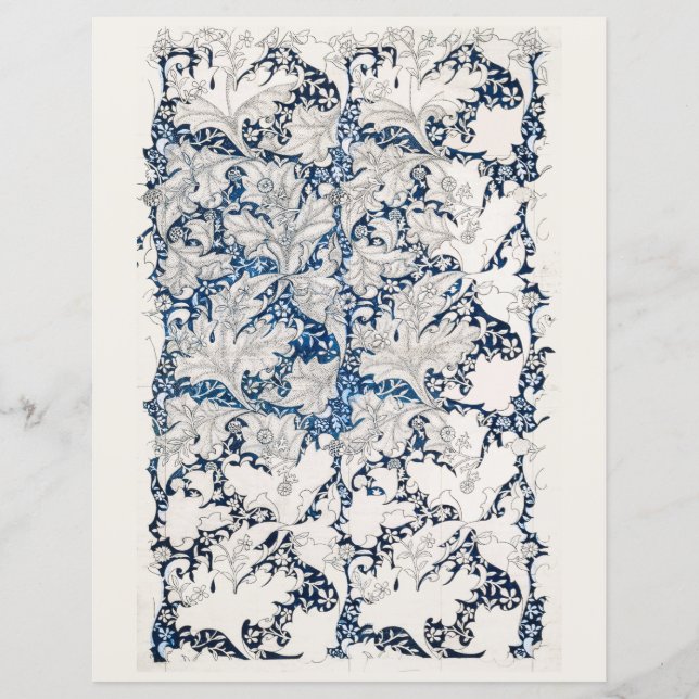 LIVRO DO SCRAPBOOK : WILLIAM MORRIS : WALLFLOWER (Frente)