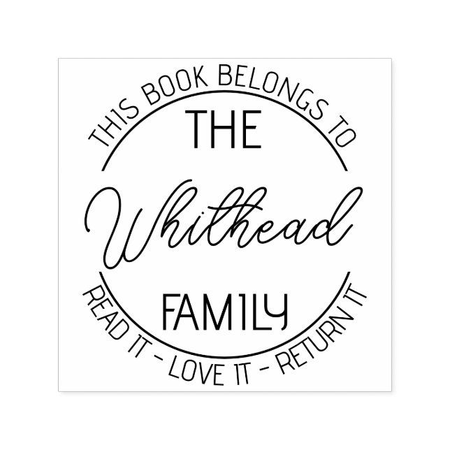 Livro ex-libris livro carimbo Personalizado modern (Design)