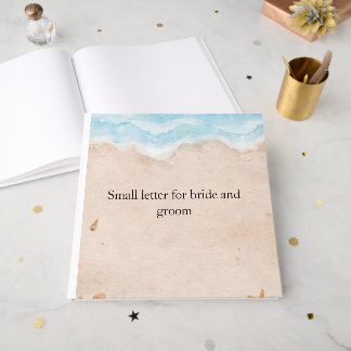 Livro fofo para um casamento usado para escrever p