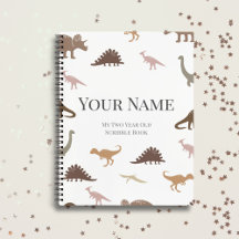 Livro Personalizado de Escrivatura de Dinossauro p