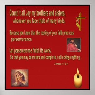 Livro poster cristão de James 1