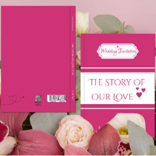 Livro Rosa Personalizado - Convite De Casamento Pe