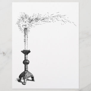 Livro vazio da vela da página das sombras