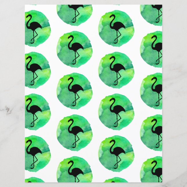 Livro Verde Amarelo Flamingo Patterno (Frente)