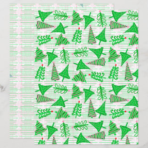 Livro Verde Cor-de-Rosa das Árvores de Natal