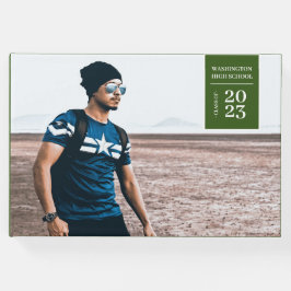Livro Verde de Convidado para Graduação de Foto Si