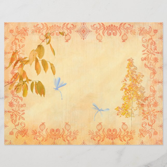 Livro Verde do outono 2 Unline Junkjournal (Frente)