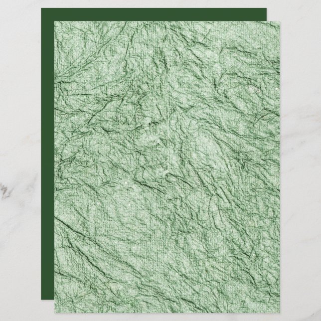 Livro Verde sobre Textura em Papel Crumplado (Frente/Verso)
