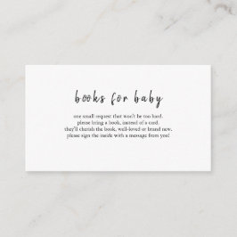 Livros brancos pretos DARCY para cartão de bebê