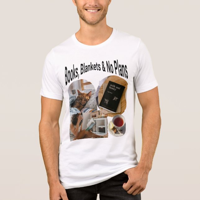 Livros, Coberturas E Sem Planos De Camisa De T Coz (Frente)