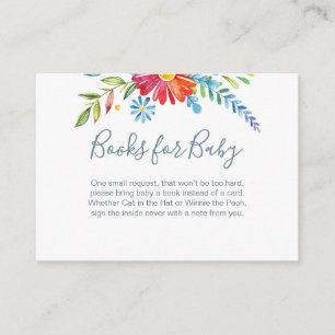 Livros Coloridos das Flores para o Cartão de Inser