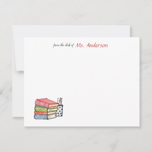 Livros de aquarelas e cartões de agradecimentos ca (Frente)