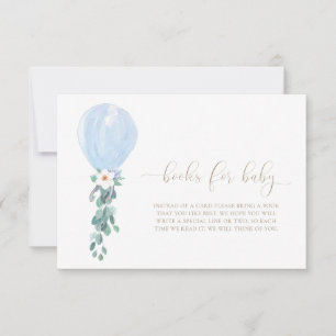 Livros De Balões Azuis Para Cartão De Pedido De Be