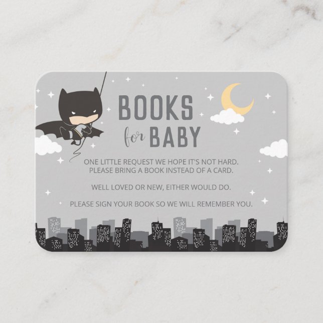 Livros de Batman para Bebê | Placa de inserção do  (Frente)
